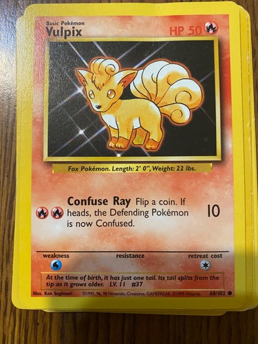 POKEMON VULPIX 68/102 UNLIMITED