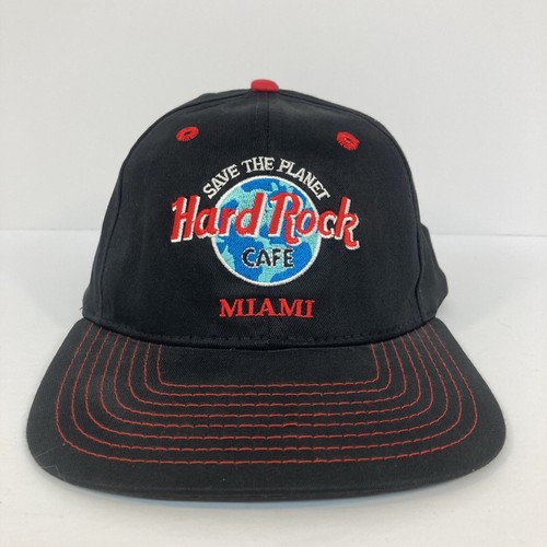 Vintage Hard Rock Cafe Miami Save The Planet Love All Snapback baseball Hat Cap - Picture 1 of 7