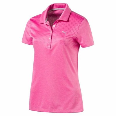 pink puma golf shirt