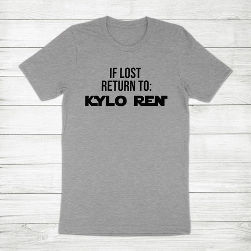 T-Shirt If Lost Return To Kylo Ren Star Wars Galaxy's Edge dunkle Jedi Unisex - Bild 5 von 10