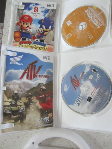 Mario & Sonic at the Olympic Games+ATV FEVER+AUTHENTIC Wii WHEEL~FOR LOW BID~!!! - Picture 3 of 3