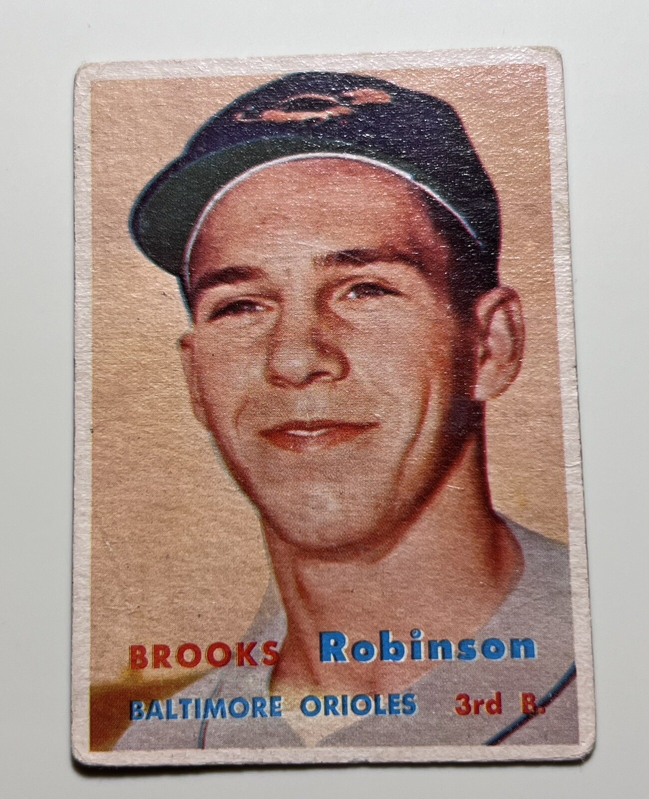 1957 Topps Brooks Robinson 328 Rookie Card HOF Vintage Baseball