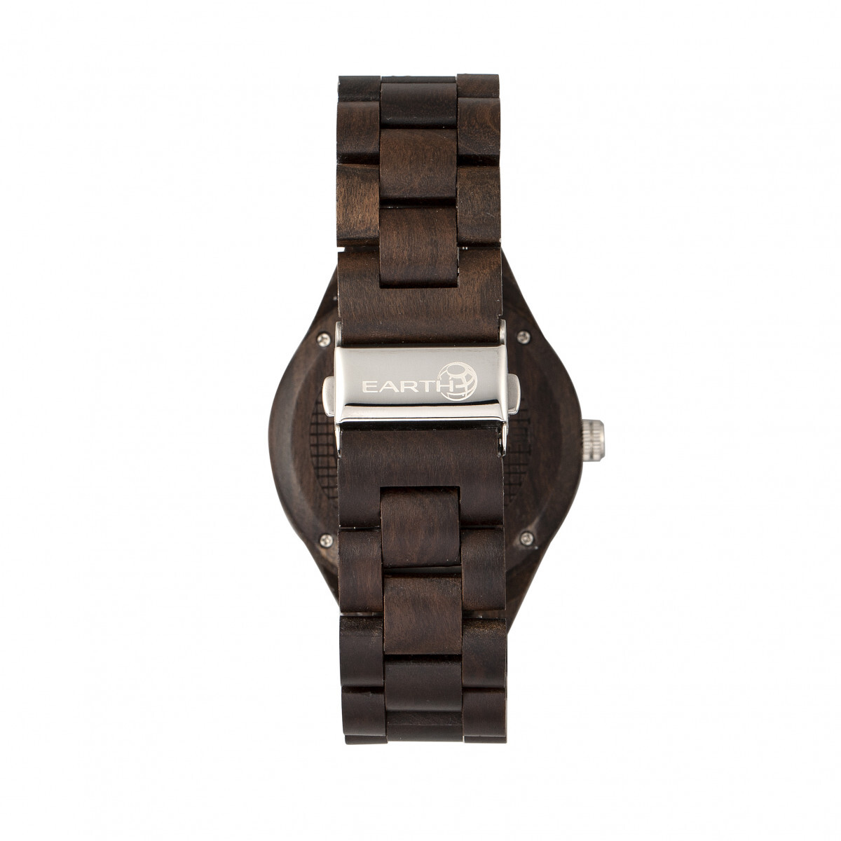 Earth Wood Sapwood Bracelet Watch Earth Wood Sapwood Bracelet Watch w/Date - Dark Brown | eBay main image 2