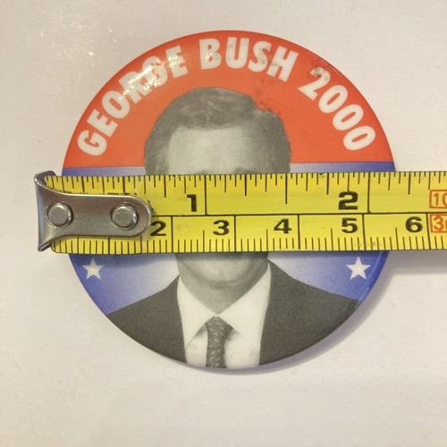 George W. Bush 2000 Präsidentschaftskampagne Knopf 2,25 Zoll Politischer Pin - Bild 7 von 7