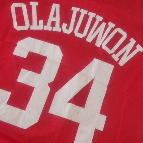 Houston NBA 90s Hakeem Olajuwon 1991-1992 Jersey Champion Sz 40 RARE Vintage - Picture 6 of 7