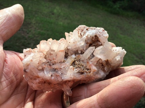Pink Faden Quartz Cluster - Picture 10 of 12