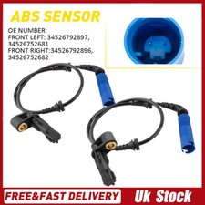 2Pcs ABS Wheel Speed Sensor Front Left Right Side For BMW E46 325i 330i 325Ci UK