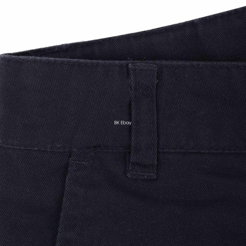 Bienzoe Boys School Uniform Shorts Adjustable Waist Cotton Flat Front Bermuda - Picture 7 of 34