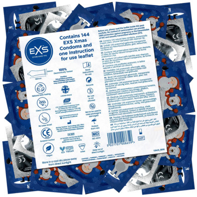 EXS Winter Kondome Xmas | Weihnachten Vegan Silikon | 100er / 144er Pack | Vegan