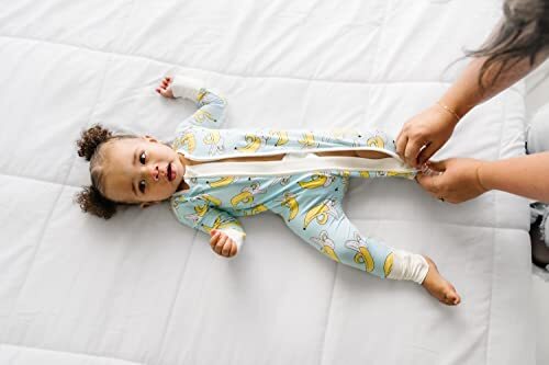 Zipper Pajamas for Baby Boys & Baby Girls, Toddler 18-24 Months Bananas - Picture 7 of 7