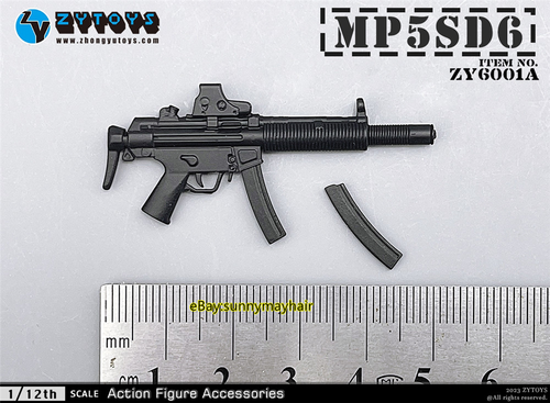 9pcs 1/12 ZYTOYS ZY6001A Soldier Gun Weapon Model Fit 6'' Action Figure Body - Picture 4 of 6