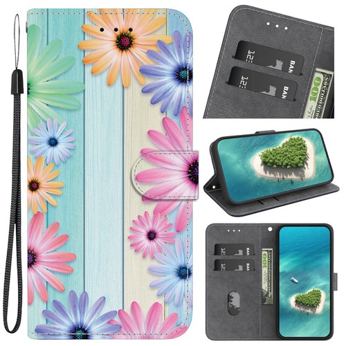 Flower Butterfly Bear Cat Wallet Cover Case For Nokia C21 Plus C20 G21 X10 G300 - Picture 26 of 32