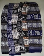 Thai Elephant Pants Unisex Cotton, Length 43"