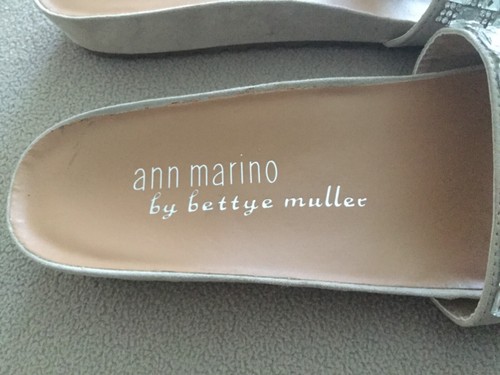 Ann Marino by Bettye Muller Womens 6M Rhinestone Slide Padded Sandals - Picture 2 of 6
