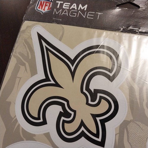 NFL New Orleans Saints 7in, 8in 11in, Magnetic Die-Cut Signs Decals Car / Fridge - Picture 9 of 23