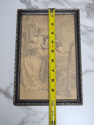 Antique Drawling W. DeCler El Centro California Pencil Art