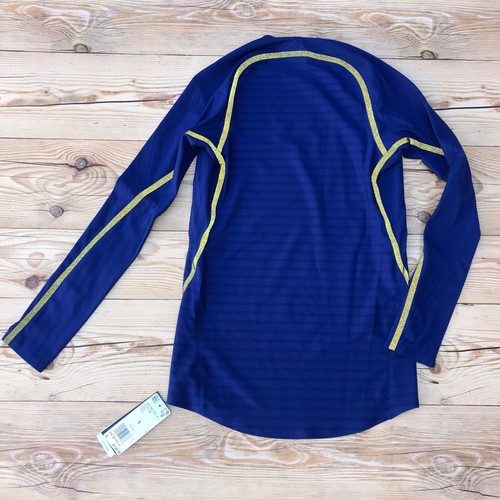 Adidas AlphaSkin 360 Mysink Men’s Size Small Long Sleeve Blue Shirt Reflective - Picture 10 of 12