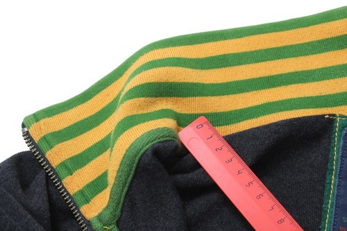 Gant Sweatshirt Herren Groß Dehnbar Mischung Muster Reißverschluss Hoher Kragen - Bild 11 von 11