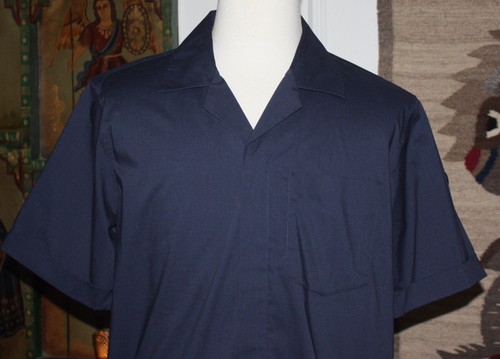 Camicia AlphaTauri Welsh V1.Y8.01 Navy impermeabile nuova con etichette $270 - Foto 9 di 19