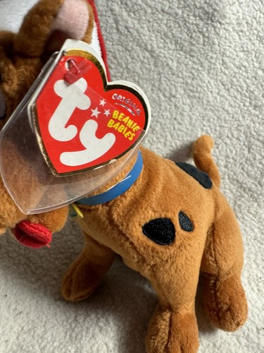 Scooby Doo Christmas TY Beanie Baby Retired Santa Hat Nostalgia 90s Y2K Plush - Picture 5 of 14