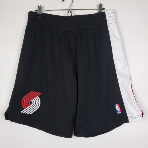 Portland Blazers Mitchell & Ness NBA L Large Authentic Jersey Shorts Black NWT - Picture 2 of 8