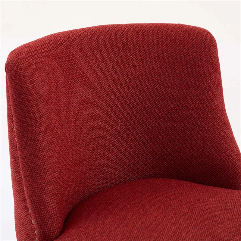 Поворотные барные табуреты высотой стойки 26 дюймов высота сиденья мягкие барные табуреты красные 2 комплекта - Изображение 3 из 4