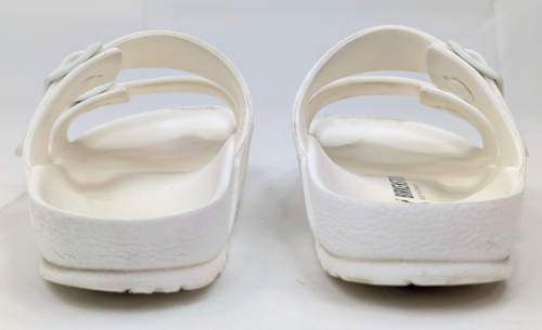 Birkenstock Women Arizona White Birko Flor Buckle Sandal, Euro 40 (US 9-9.5) - Picture 8 of 15