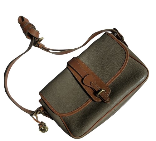Vintage DOONEY & BOURKE Authentic Genuine Tan Leather Shoulder Bag 1980s Purse - Picture 4 of 11
