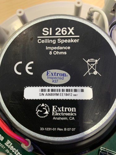 Extron SI26X 8 Ohm Single Deckenlautsprecher - Bild 2 von 3