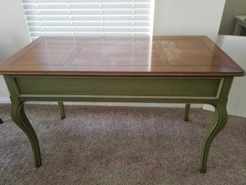 24x48" HEKMAN Traditional Open Style 3 Drawer Console Sofa Table - Picture 5 of 7