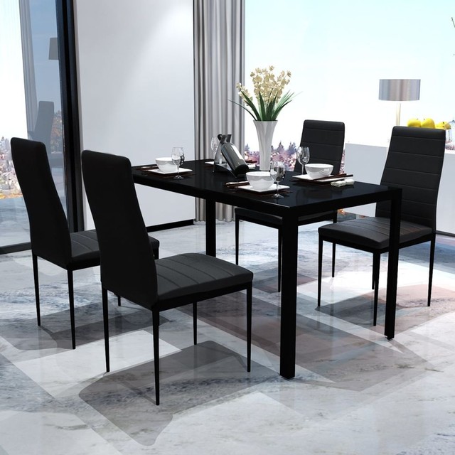 Esstisch Sitzgruppe Essgruppe Esszimmer Stuhl Tischset vidaXL 5tlg. Essgruppe Sitzgruppe Tischset Esszimmer