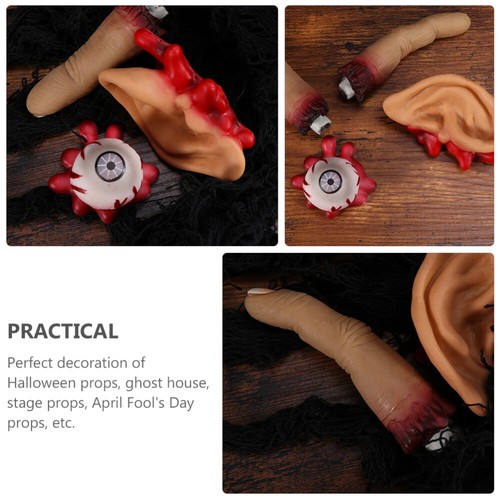 Fake Body Part Set Halloween Broken Body Parts Haunted House Props Scary - Picture 7 of 12