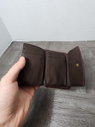 Rolfs Womens Black Leather Zippered Back Card Holder Pocket Wallet - Picture 5 of 5