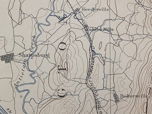 Original 1898 USGS map Harper's Ferry Martinsburg Charlestown Evitt WV Leesburg - Picture 4 of 12