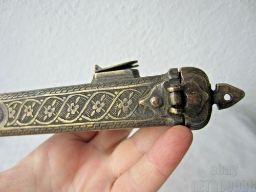 ANTICO ASTUCCIO PORTAPENNE ISLAMICO DIVIT bronzo/ottone, metallo - Foto 11 di 12