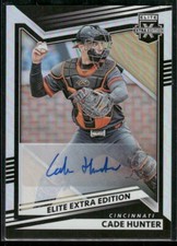 #153 Cade Hunter 2022 Panini Elite Extra Edition Signatures
