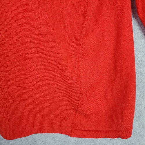 Eileen Fisher Merino Wool Sweater XL Red Cowl Neck Long Sleeve Knit Pullover Top - Picture 16 of 16