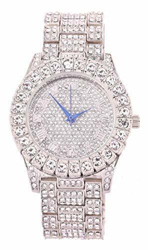Bling'ed Out Mens Watch on Blast w/ZZ Bling'ed Necklace or Bracelet ST102SSeries - Picture 33 of 58