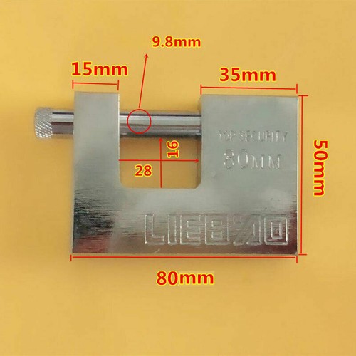 High Security Container Padlock Garage Trailer Heavy Duty Lock Box Pad Shutter - Picture 10 of 12
