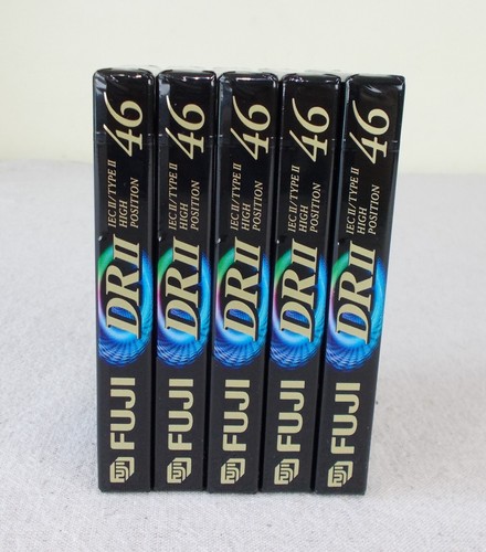 5x Fuji DR-II 46 Leerkassette Tape - Brandneu & Versiegelt - Bild 5 von 10