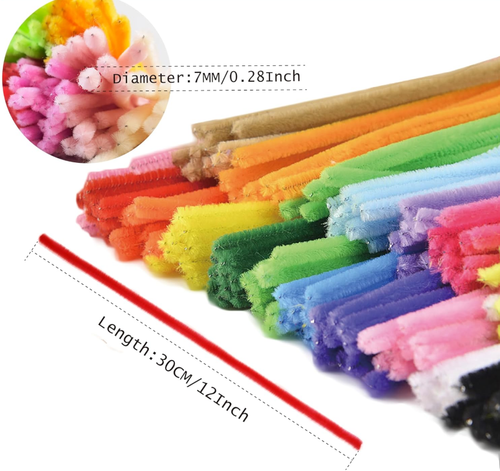 Pipe Cleaners Craft Chenille Stems Multicolor Art Creative Decor 230pcs 20 Color - Picture 2 of 20