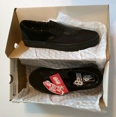 NIB Vans x David Bowie Blackstar Classic Slip On Skate Shoe Black Size 9 UK 8.5 eBay