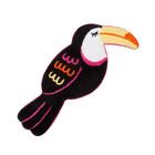 Sass & Belle Tiki Toucan Black Rug Cotton Childrens Bedroom Nursery Kids Room
