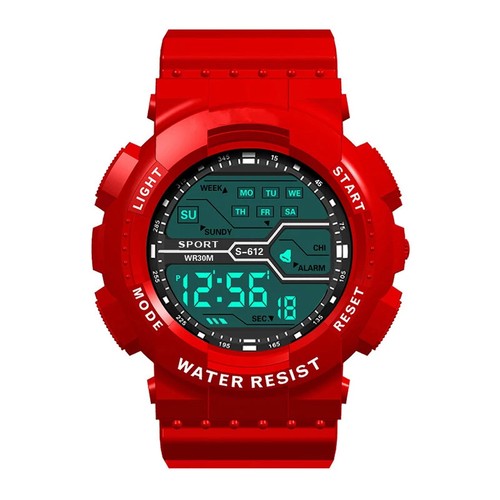 Outdoor Sport Herrenuhr Wasserdicht LED Digital Multifunktion Großbild Geschenk - Bild 9 von 32