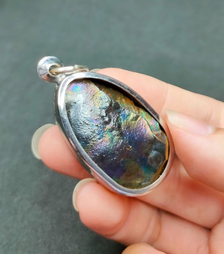 Thai Amulet Leklai Rianbow 7 Color Natural Stone Buddha Pendant Rare Talisman - Picture 3 of 6