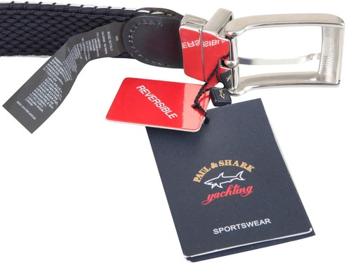PAUL & SHARK YACHTING Hombre Cinturón Elástico Cinturón Reversible Two in One 130 51" - Imagen 4 de 6