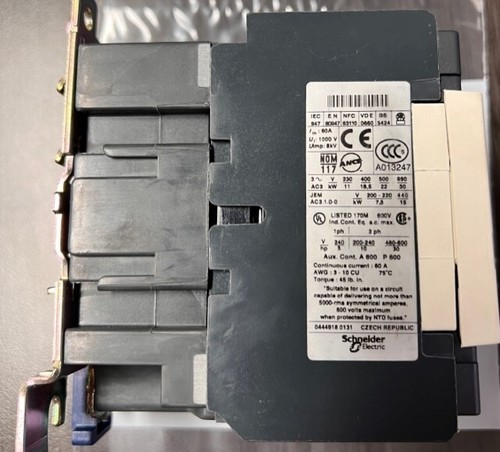 TELEMECANIQUE-CONTACTOR,MAINLINE IEC 40A 110VAC 3NO 1NO-1NC#33311034 - Picture 2 of 2