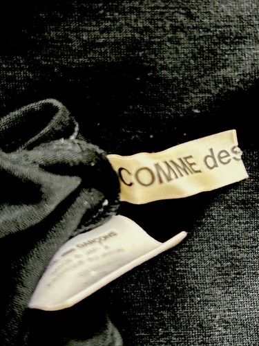 VINTAGE COMME des GARCONS BLACK WOOL STRETCH TANK ASYMETRIAL WRAP DRESS & WRAP - Picture 23 of 24