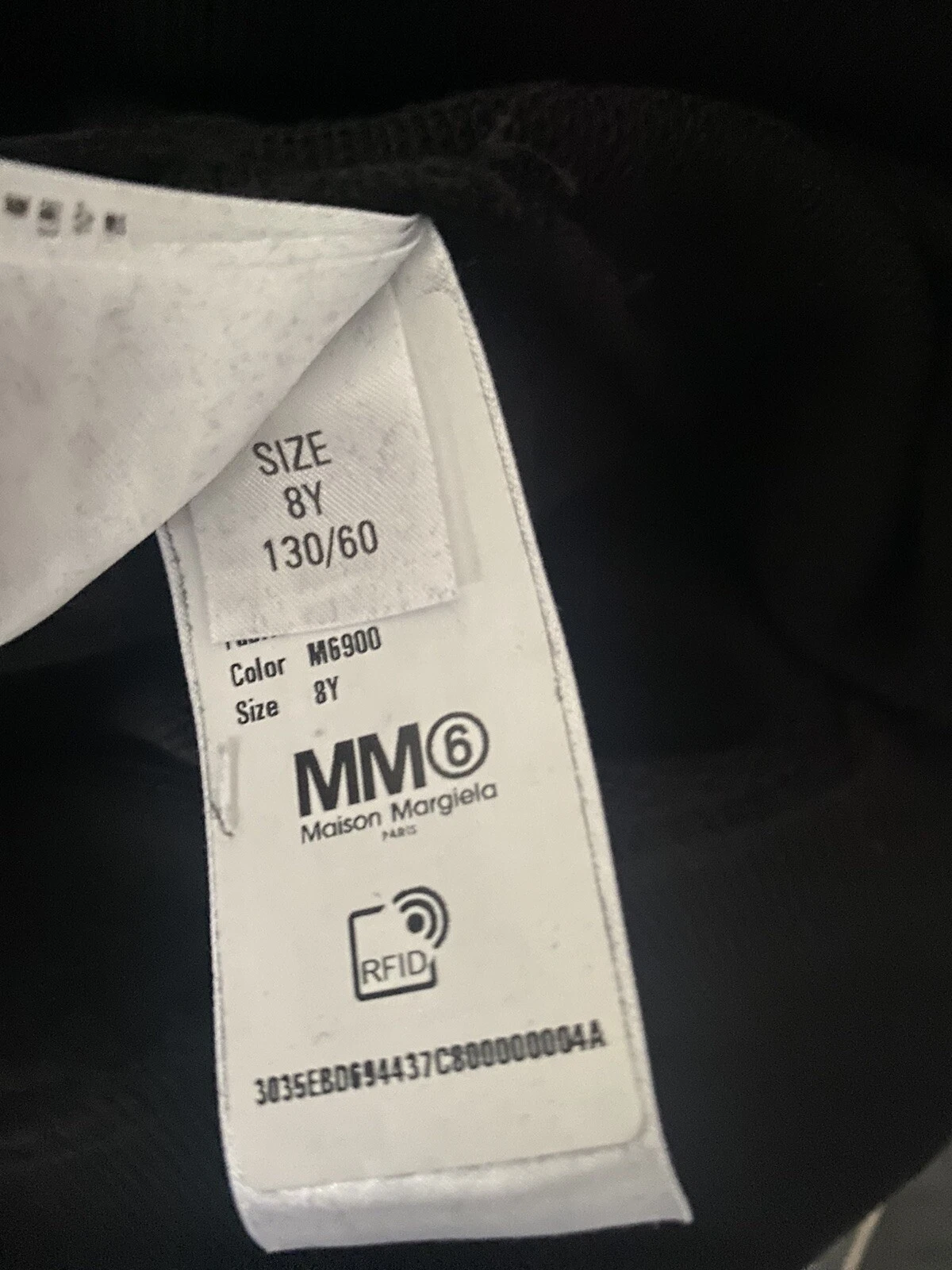 Abito nero Maison Margiela età 8 mm 6