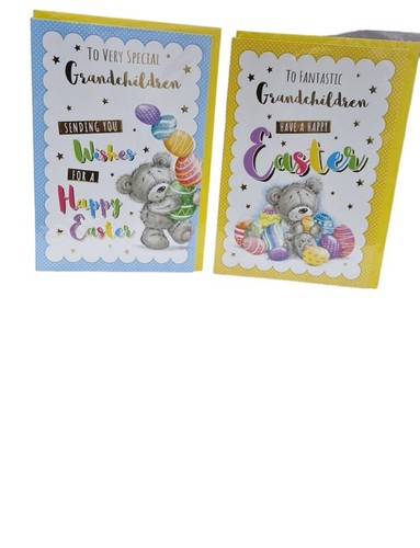 Ostern fantastische Enkelkinder Karte 8"" x 6"" Osterkarte für Enkelkinder 48820 - Bild 1 von 5
